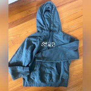 Obey Grey-Green Pullover Hoodie